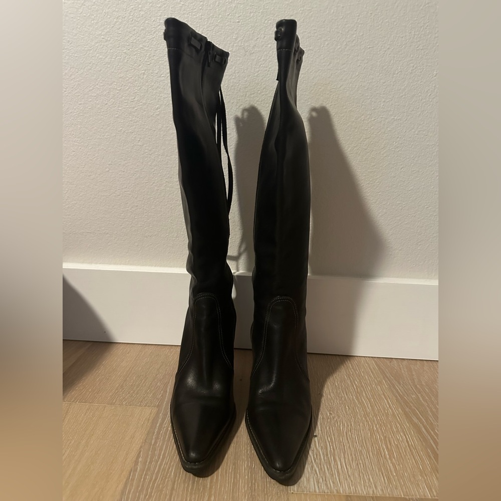 Coach Waxy Calf Bella Boots